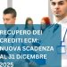 Nuova proroga ECM fino al 31 dicembre 2025 per il recupero crediti E.C.M.